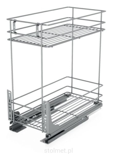 Kosz cargo mini, 200 mm, 2 poziomy, cichy domyk, W-2331M-200 Stolmet Akcesoria Meblowe.jpg