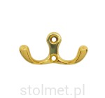 Wieszak meblowy DOMINICA Z-391, 2 ramienny, złoto połysk