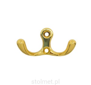 Wieszak meblowy DOMINICA Z-391, 2 ramienny, złoto połysk