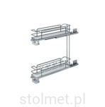 Kosz Cargo Sige, 200 mm, 40kg, 2 poziomowy, cichy domyk, chrom