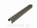Zakończenie cokołu H 100 mm, Inox stal szczotkowana