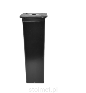 Nóżka meblowa 40x40, H-150mm, regulacja, Czarny połysk