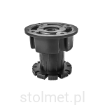 Noga meblowa VOLPATO, H-60, 3 częściowa, Regulowana, 400 kg