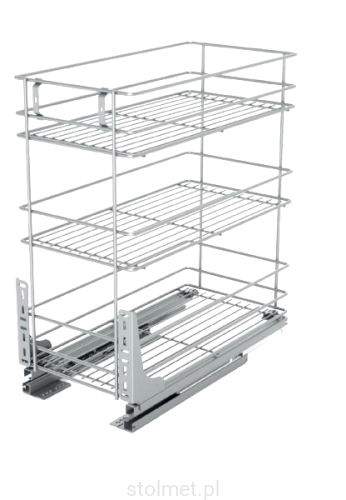 Kosz cargo mini, 600 mm, 3 poziomy, cichy domyk, W-2332M-600 Stolmet Akcesoria Meblowe.jpg
