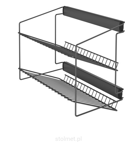 Półka na buty dwupoziomowa boczna W-3317-P68 antracyt  Stolmet Akcesoria Meblowe.jpg