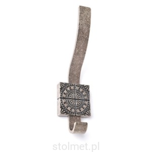 Wieszak meblowy SPARTA Z-5413, 2 ramienny, stare srebro 