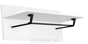 Wieszak meblowy garderobiany TAVOLO Z-6841, 3 ramienny, czarny mat