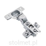 Zawias wewnętrzny, wpuszczany 110° GTV LUX, prowadnik + eurowkręty