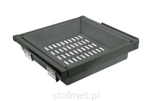 Szuflada z koszem metalowym ELITE 800mm, cichy domyk, pełny wysuw antracyt