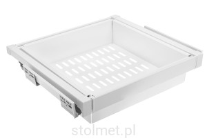 Szuflada z koszem metalowym ELITE 800mm, cichy domyk, pełny wysuw, biały