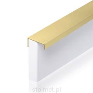 Uchwyt meblowy krawędziowy VERA C-4909A, złoto mat, 222mm