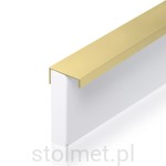 Uchwyt meblowy krawędziowy VERA C-4909A, złoto mat, 350mm