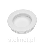 Uchwyt meblowy wpuszczany B224, Biały