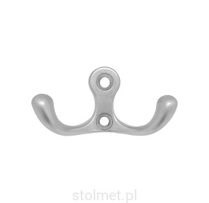 Wieszak meblowy DOMINICA Z-391, 2 ramienny, aluminium mat 