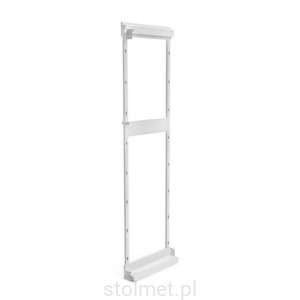 Kosz Cargo Maxi, stelaż lewy, Kość słoniowa, Cichy domyk, dobierz półki