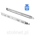 Prowadnica kulkowa PK-PRO H-45 mm, L-600 mm, Pełny wysuw, 50 kg udźwigu!