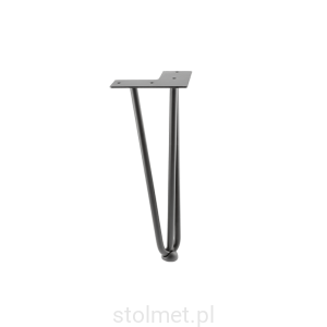 Noga meblowa ARTO, Czarny mat, 3 pręty, 304 mm