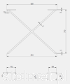 Noga nogi stelaż do stołu stolika biurka loft industrial.png