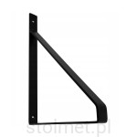 Podpórka pod półki wspornik Loft Industrial GINO, 30x22 cm, czarny mat