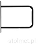 Podpórka pod półki wspornik Loft Industrial BELT, 22 x 23 Czarny mat