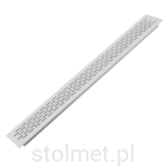 Kratka wentylacyjna mała, 60 x 484 mm, Aluminium