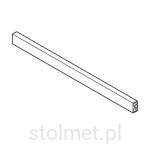 Reling poprzeczny przedni szuflady wewnętrznej HAFELE Matrix S35, 1100 mm, Szary