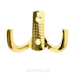 Wieszak meblowy ARGUS Z-341, 2 ramienny, złoto połysk  