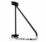 Podpórka pod półki wspornik Loft Industrial BAR, 21x17 Czarny mat