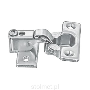 Zawias krawędziowy mini bez sprężyny Ø 26 z prowadnikiem