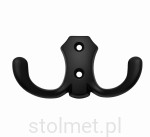 Wieszak meblowy YUKON, Z-361, 2 ramienny, czarny mat