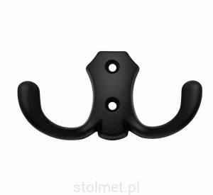 Wieszak meblowy YUKON, Z-361, 2 ramienny, czarny mat