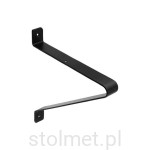 Podpórka pod półki wspornik Loft Industrial GALA, 25 x 22 Czarny mat