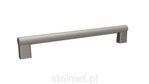 Uchwyt meblowy MONDO, C-6449-320RA2,  efekt stali szlachetnej 320mm