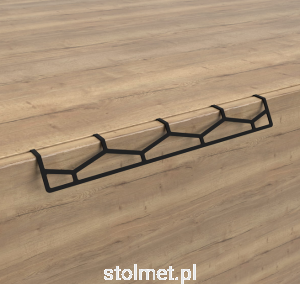 Uchwyt meblowy PRATO, C-6489-320, czarny mat 320mm