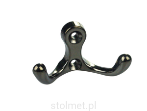 Wieszak meblowy DOMINICA Z-391, 2 ramienny, czarny nikiel połysk