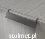 Uchwyt krawędziowy meblowy PRATO C-6195, antracyt, 160mm