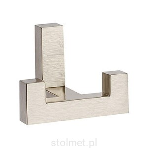 Wieszak meblowy WZ-2202, 2 ramienny, stal szczotkowana inox