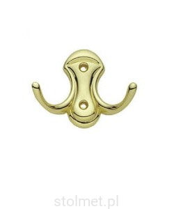Wieszak meblowy WP-39, 2 ramienny, złoty połysk - WYPRZEDAŻ