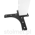 Noga do biurka biura stołu stolika gamingowego 710 mm 14.png
