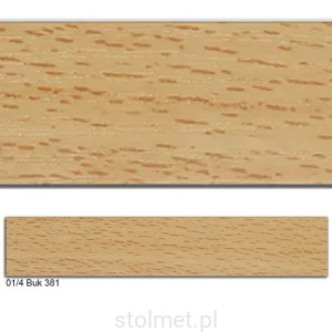 Obrzeże PVC, 01/4 BUK 381, 22x0.6, 200 mb