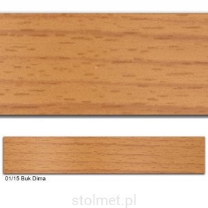 Obrzeże PVC, 01/15 BUK DIMA, 22x2.0, 100 mb
