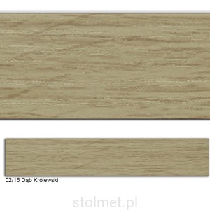 Obrzeże PVC, 02/15 DĄB KRÓLEWSKI, 22x0.6, 200 mb