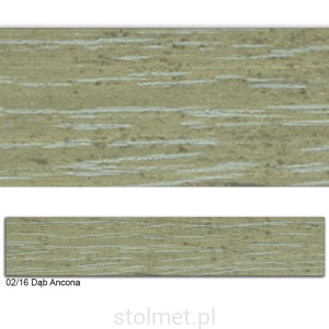 Obrzeże PVC, 02/16 DĄB ANCONA, 22x0.6, 200 mb