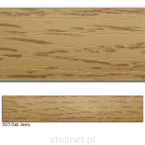 Obrzeże PVC, 02/3 DĄB JASNY, 32x2.0, 100 mb