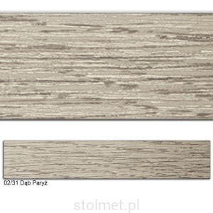 Obrzeże PVC, 02/31 Dąb Paryż, 42x2.0, 50 mb