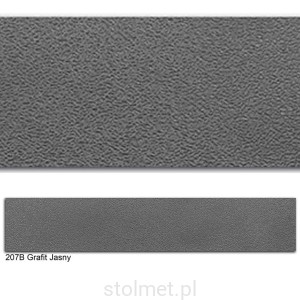 Obrzeże PVC, 207B GRAFIT JASNY, 22x1, 200 mb