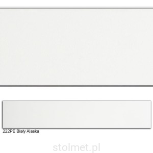 Obrzeże PVC, 222PE Biały Alaska, 22x1, 200 mb