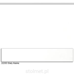Obrzeże PVC, 222SD Biały Alaska, 22x2, 100 mb