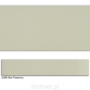 Obrzeże PVC, 229B BEŻ PIASKOWY, 22x1, 200 mb