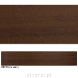 Obrzeże PVC, 23/3 ŚLIWKA WALLIS, 22x2, 100 mb